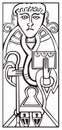 An old celtic symbol of Saint Luke