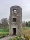 Old celtic tower, Blarney castle in Ireland, ancient architecture background Royalty Free Stock Photo