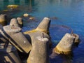 Old cement buoys