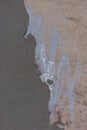 Old cement plaster and a layer of new plaster Royalty Free Stock Photo