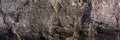 Old cement plaster with traces of destruction. Web banner