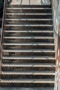 An old cement staircase of Deteriorated old building