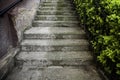 Old cement stairs