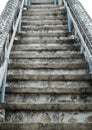 Old cement stairs on white Royalty Free Stock Photo