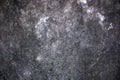 Old Cement wall black background, mossy, dirty and cracked Royalty Free Stock Photo