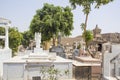 The old cemetery in the Coptic Cairo Masr al-Qadima district of Old Cairo Royalty Free Stock Photo