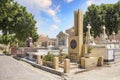 The old cemetery in the Coptic Cairo Masr al-Qadima district of Old Cairo Royalty Free Stock Photo