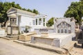 The old cemetery in the Coptic Cairo Masr al-Qadima district of Old Cairo Royalty Free Stock Photo