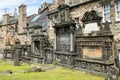 Old cemetery in Edinburgh Scotland