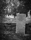 Old cemetery in fall Royalty Free Stock Photo