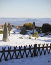 Old cemetery by the Vang Stave Church (Mountain Church of Our Savior) in Karpacz