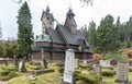 the old cemetery and the Wang church in karpacz