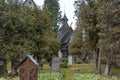 the old cemetery and the Wang church in karpacz