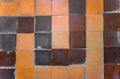 Old ceramic tile on floor Royalty Free Stock Photo
