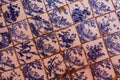 Old ceramic tile floor. Royalty Free Stock Photo