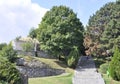 Old Cetatuia Park in Cluj-Napoca town from Transylvania region in Romania Royalty Free Stock Photo