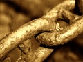 Old chain. Detail. Royalty Free Stock Photo