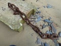 Old chain rusted Royalty Free Stock Photo