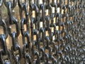 Old chain wall in garden Royalty Free Stock Photo