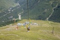 Old chair-lift, mount Cheget