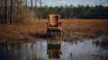 Emotive Portrait Of An Old Chair In A Southern Swamp