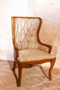 Old chair style louis XIV or Louis XV Royalty Free Stock Photo