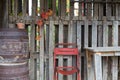 Old Chair and table outdoor Royalty Free Stock Photo