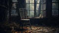 Eerie Abandoned House Atmospheric Woodland Imagery With Broken Window