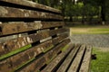 Old chairs in public park