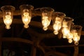 Old chandelier in Hagia Sophia, Istanbul, Turkey Royalty Free Stock Photo