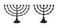 Menorah. Vector drawing