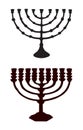 Menorah. Vector drawing