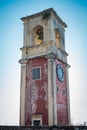 Old chapel on a stone tower