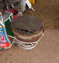 Old charcoal stove