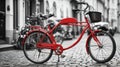 Old charming bicycle concept. Royalty Free Stock Photo