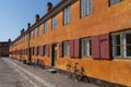 Old charming row houses in Copenhagen, Denmark Royalty Free Stock Photo