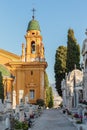 Old Chateau Cemetery in Nice on Castle Hill Royalty Free Stock Photo