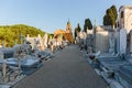 Old Chateau Cemetery in Nice on Castle Hill Royalty Free Stock Photo