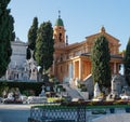 Old Chateau Cemetery in Nice on Castle Hill Royalty Free Stock Photo