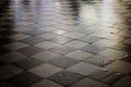 Old checkered marble floor texture Royalty Free Stock Photo