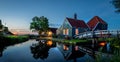 Old cheese dairy, Zaanse Schans, Zaanstad municipality, Netherlands. Royalty Free Stock Photo