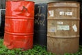 Old Chemical Barrels in Clover