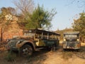 Old Chevrolet bus in Mrauk U