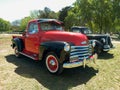 Old 1951 Chevrolet Chevy 3100 pickup truck Advance Design. Autoclasica 2022 classic car show. Royalty Free Stock Photo