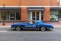 old 1974 Chevrolet Monte Carlo pimped with letter Cowboy crusing in downtown Fort Worth Royalty Free Stock Photo