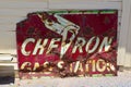 Old Gas Station Sign, Shoshone, Death Valley, Inyo County, California, United States