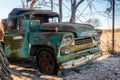 Old Chevy Truck Located at the Old Crawford Mill in Walburg Texas Royalty Free Stock Photo