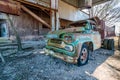 Old Chevy Truck Located at the Old Crawford Mill in Walburg Texas Royalty Free Stock Photo