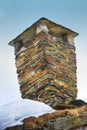 Old chimney in Norway Royalty Free Stock Photo