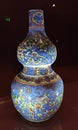 Old China Ming Dynasty Wanli Ceramic Antique Porcelain Polychrome Vase Flower Bird Dragon Colorful Container Porcelana Delft Azul